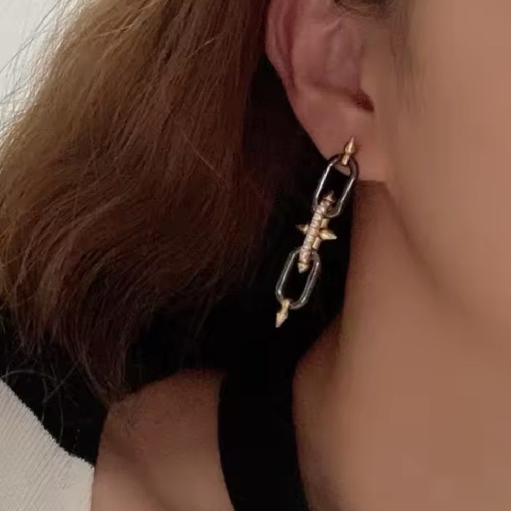 Titan Dangle Earrings - Picture 10 of 11